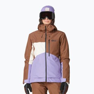 Kurtka narciarska damska Picture Seen cocoa brown/paisley