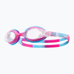 Okulary do pływania dziecięce TYR Swimple Tie Dye Non-Mirrored clear/pink/blue