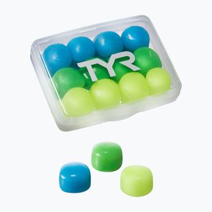 Zatyczki do uszu Tyr Soft Silicone Ear Plugs Jr 12 szt. blue/green/yellow