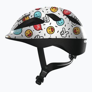 Kask rowerowy dziecięcy ABUS Smooty 2.0 white smiley
