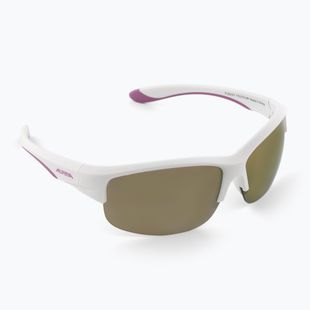 Okulary przeciwsłoneczne dziecięce Alpina Junior Flexxy Youth HR white purple matt/ pink mirror