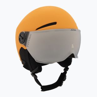 Kask narciarski dziecięcy Alpina Zupo Visor Q-Lite burned/ yellow matt