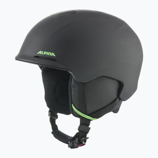 Kask narciarski dziecięcy Alpina Brix black/ neon matt