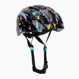 Kask rowerowy dziecięcy Alpina Pico black/confetti gloss