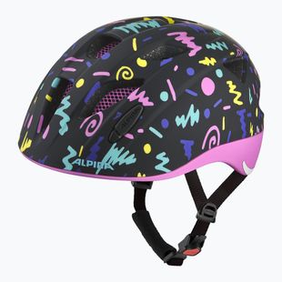 Kask rowerowy dziecięcy Alpina Ximo Flash black confetti matt