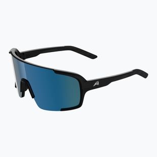 Okulary przeciwsłoneczne Alpina Lumin black matt/blue mirror