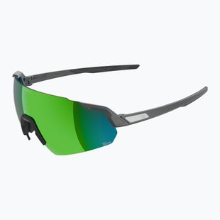Okulary przeciwsłoneczne Alpina Turbo Air Q-Lite midnight/grey matt/green mirror/pink