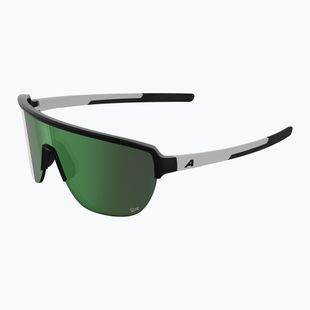 Okulary przeciwsłoneczne Alpina Ram 2.0 Q-Lite black/white matt/green mirror