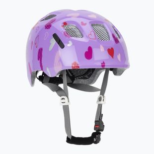 Kask rowerowy dziecięcy Alpina Ximo 2 Jr purple hearts gloss