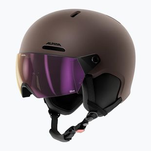 Kask narciarski Alpina Arber 2 Visor Q-Lite ox brown matt