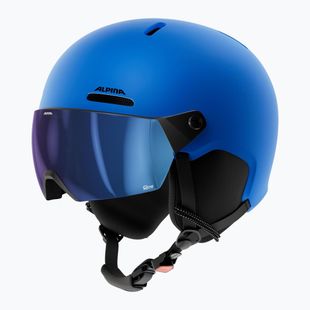 Kask narciarski dziecięcy Alpina Zupo 2 Visor Q-Lite blue matt