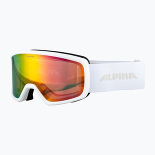 Gogle narciarskie Alpina Narkoja 2 Q-Lite white matt/pink s2