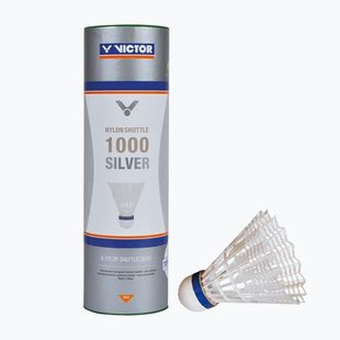 Lotki do badmintona VICTOR Nylonshuttle 1000 Medium 6 szt. white