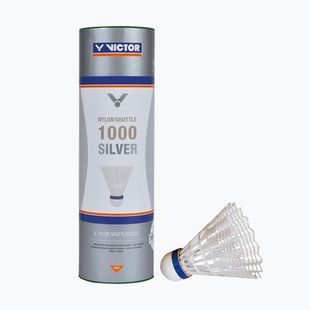 Lotki do badmintona VICTOR Nylonshuttle 1000 Fast 6 szt. white