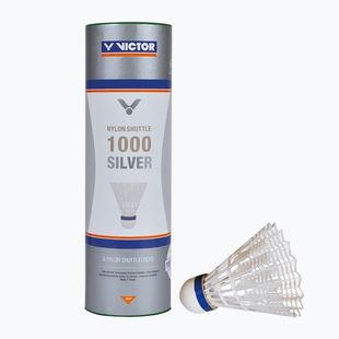 Lotki do badmintona VICTOR Nylonshuttle 1000 Slow 6 szt. white