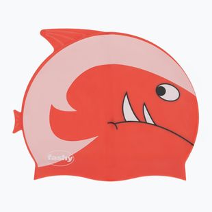 Czepek pływacki dziecięcy Fashy 3048 Printed yellow/red