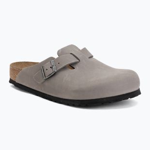 Klapki BIRKENSTOCK Boston Soft Footbed Oiled Leather Regular iron