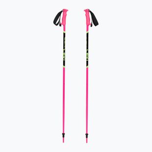 Kije narciarskie dziecięce LEKI Racing neon pink/ black/ neon yellow