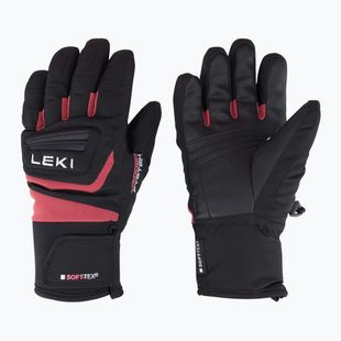 Rękawice narciarskie dziecięce LEKI Griffin 3D Junior black/ rose