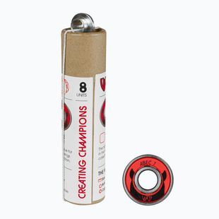 Łożyska WICKED ABEC 7 8 szt. silver/red/black