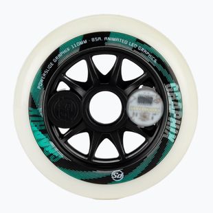 Kółko do rolek Powerslide Graphix Left 110 mm/85A white