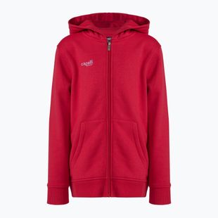 Bluza piłkarska dziecięca Capelli Basics Youth Zip Hoodie red