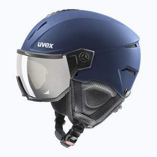 Kask narciarski UVEX Instinct Visor navy matt/mirror silver/smoke