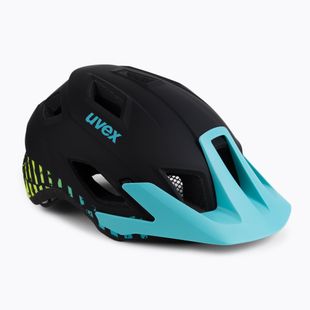 Kask rowerowy UVEX Access black aqua/lime mat