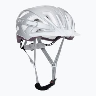 Kask rowerowy UVEX City Active silver/plum matt