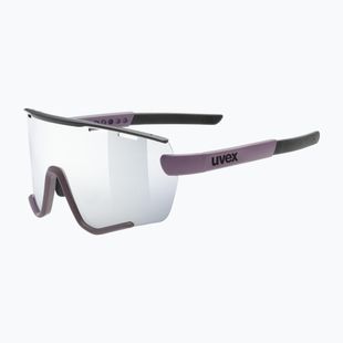 Okulary przeciwsłoneczne UVEX Sportstyle 236 Small Set plum black matt/mirror silver/clear
