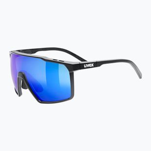 Okulary przeciwsłoneczne UVEX Mtn Perform S black matt/mirror blue