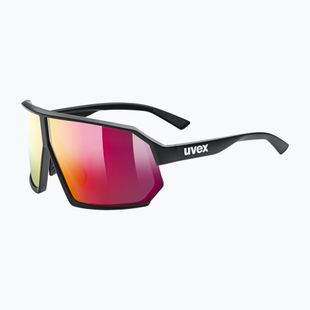 Okulary przeciwsłoneczne UVEX Sportstyle 237 black matt/mirror red