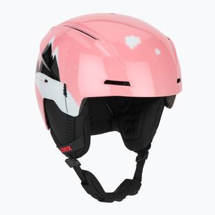 Kask narciarski dziecięcy UVEX Viti Set + gogle Speedy Pro pink penguin/lasergold lite