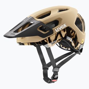 Kask rowerowy UVEX React MIPS desert/black matt