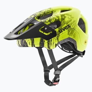 Kask rowerowy dziecięcy UVEX React MIPS Jr lime/black