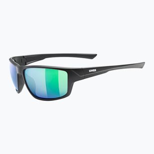 Okulary przeciwsłoneczne UVEX Sportstyle 230 black matt/mirror green