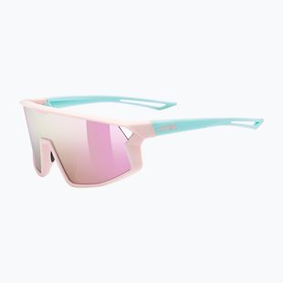 Okulary przeciwsłoneczne dziecięce UVEX Skyryse Jr pink/green matt/mirror pink