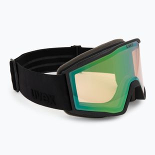 Gogle narciarskie Uvex Blast V black matt/vario green mirror