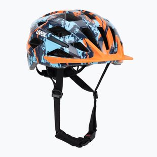 Kask rowerowy dziecięcy UVEX Air Wing 2 papaya/bubble blue