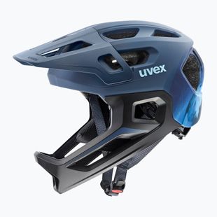 Kask rowerowy dziecięcy UVEX React Fullface Jr dusk blue matt