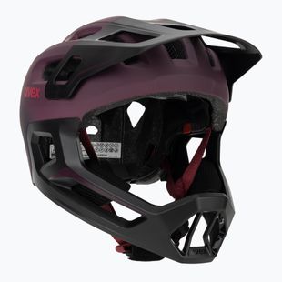 Kask rowerowy dziecięcy UVEX React Fullface Jr cranberry matt
