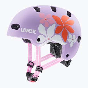 Kask dziecięcy UVEX Kid 4 Style flower lilac matt