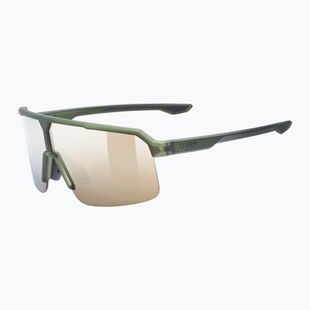 Okulary przeciwsłoneczne UVEX Ramp olive matt/mirror gold