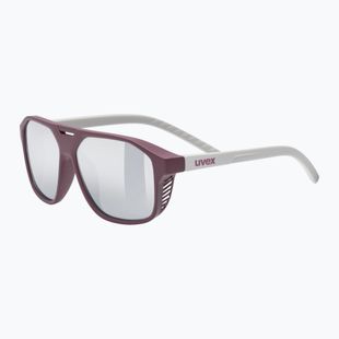 Okulary przeciwsłoneczne dziecięce UVEX Cosmic Jr cranberry/grey matt/mirror silver