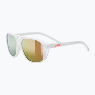 Okulary przeciwsłoneczne dziecięce UVEX Cosmic Jr white matt/mirror red