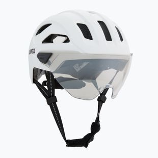 Kask rowerowy UVEX Stride Visor white matt/lite mirror silver