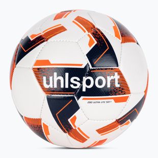 Piłka do piłki nożnej uhlsport Lite Soft 290 white/navy/fluo orange rozmiar 3