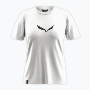 Koszulka damska Salewa Solid Dry white new logo