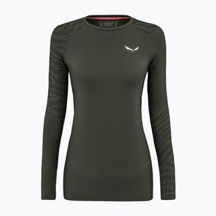Bluza termoaktywna damska Salewa Cristallo Warm AMR dark olive