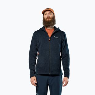 Bluza trekkingowa męska Salewa Puez Rocca Polarlite Hood navy blazer